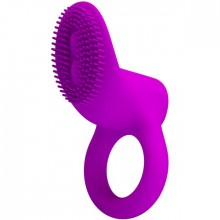 Кольцо эрекционное с вибрацией «Cobra» со стимуляцией клитора, цвет фиолетовый, материал силикон, Baile BI-210147, длина 7.6 см.