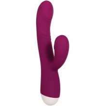 Вибромассажер-кролик «Double Tap» с постукиванием, 22.2 см, Evolved EN-RS-8317-2, цвет фиолетовый, длина 22.2 см.