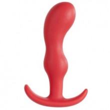 Анатомический анальный плаг «Smiling Butt Plug», цвет красный, материал силикон, NMC NMC2-F06E076A00-008, длина 8 см.