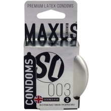 Презервативы из латекса «Экстремально тонкие», упаковка 3 шт, Maxus 00-00000778, длина 18 см., со скидкой