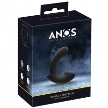 Вибровтулка анальная «Prostate Butt Plug», цвет черный, Anos 5530260000, длина 10.5 см.