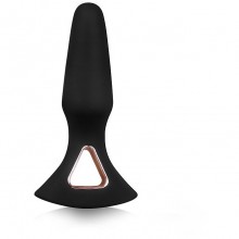 Анальная пробка с вибрацией «Vibrating Plug», цвет черный, Sex Expert SEM-55213, длина 13.7 см., со скидкой