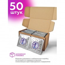 Латексные классические презервативы, 50 шт., UVIBE LP-50, длина 19 см.