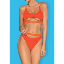 Раздельный женский купальник «Miamelle» оранжевого цвета, размер M, Obsessive Miamelle, из материала Полиамид