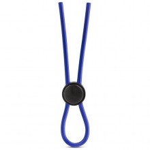 Синее эрекционное лассо «Silicone Loop Cock Ring», Blush Novelties BL-31092, длина 13.7 см.