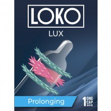 Стимулирующая насадка «Loko Lux Prolinging», упаковка 1 шт, СК-Визит Ситабелла 1454, длина 19 см., со скидкой