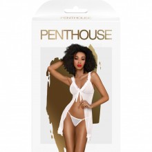 Обольстительный комплект из сорочки и трусиков «After Sunset», цвет белый, размер S/M, Penthouse 4004433