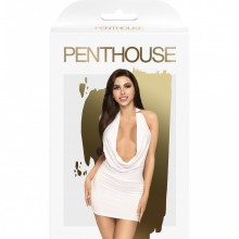 Откровенное платье в комплекте с трусиками «Heart Rob», цвет белый, размер S/M, Penthouse 4005690