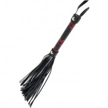Черно-красная плеть «Blaze Flogger», Dream Toys 21349, из материала Полиуретан, длина 43 см.