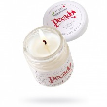 Массажная свеча «Brandy & Pear», 30 мл, Pecado BDSM 12039-03, цвет белый, 30 мл.