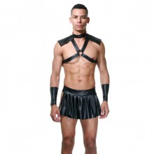 Тематический костюм «Гладиатор» для мужчин 4 предмета, цвет черный, размер L/XL, La Blinque LBLNQ-15371-LXL, из материала полиамид