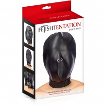 Маска закрытая на шнуровке «Fetish Tentation», цвет черный, материал спандекс, Sas Editions Concorde 570117