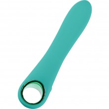 Гибкий силиконовый вибратор, цвет зеленый, Свободный Ассортимент 3466-01, длина 18 см.