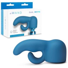 Силиконовая насадка для мини-ванда «Petite Dual Weighted», цвет синий, Le Wand LW-046