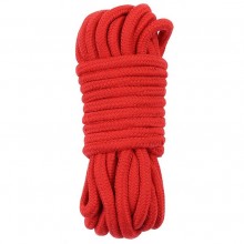 Красная веревка для любовных игр, 10 м., LoveToy FT-001A-03 red, из материала хлопок, 10 м.