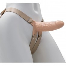 Мужской пустотелый фаллопротез «Men Style» на ремешках, цвет телесный, Биоклон 740703, длина 15.5 см.