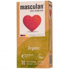 Веганские и co2-нейтральные презервативы «Masculan organic № 10», 10 штук, из материала латекс