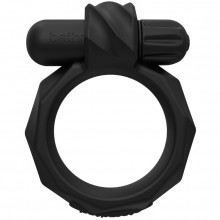 Эрекционное кольцо с вибрацией «MaximusVIBE 55», цвет черный, материал силикон, Bathmate BM-VR-M55, диаметр 5.5 см.