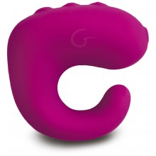 Вибрирующее кольцо на палец 2 в 1 «Gring XL», цвет фуксия, G-Vibe FT10790, из материала силикон, длина 5 см.