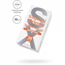 Ультратонкие презервативы «Xtreme», упаковка 36 шт, Sagami 752/1, из материала латекс, длина 19 см.