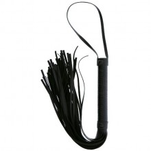 Черная мини-плеть «Croco Whip», Dream Toys 21869, цвет черный, длина 38 см.