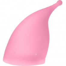 Розовая менструальная чаша «Vital Cup L» размер L, SX 0053, бренд Bradex, длина 7 см.