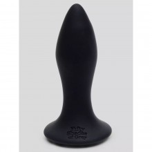 Анальная пробка с вибрацией «Sensation Vibrating Butt Plug», цвет черный, материал силикон, Fifty Shades of Grey FS-82939, длина 8.9 см.