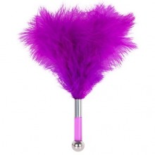 Метелка-пуховка с круглым наконечником «Feather Tickler», цвет фиолетовый, Blush Novelties 520119, длина 24 см.
