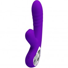 Вибратор-кролик «Jersey» с вакуумным стимулятором, цвет фиолетовый, Baile BI-014833, цвет синий, длина 21.8 см.