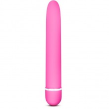 Классический вибратор «Rose Luxuriate», цвет розовый, Blush Novelties BN-11260, длина 17.8 см.