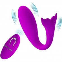 Вибромассажер с пультом управления «Jordyn», цвет фиолетовый, материал силикон, Baile BI-014910W, длина 10 см.
