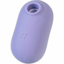Вакуумный стимулятор клитора «Pro To Go 2» с вибрацией, цвет фиолетовый, Satisfyer J2018-308-3, из материала силикон, со скидкой