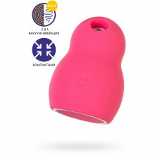 Вакуумный стимулятор клитора «Pro To Go 1», цвет розовый, Satisfyer J2018-307-4, длина 9 см.