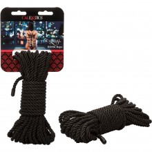 Веревка черная 10 метров «Scandal BDSM Rope», California Exotic Novelties SE-2712-00-2, цвет черный, 10 м.