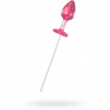 Леденец «Анальная втулка малая Irish Cream», цвет розовый, 29 гр, Sosuчki 12122-03, длина 7 см.