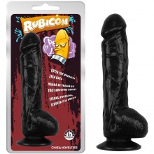 Фаллоимитатор «Orgasm Stealer Penis Black» с мошонкой, цвет черный, Chisa CN-711754976, длина 22.3 см.