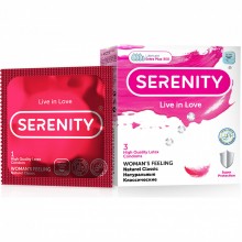 Классические презервативы из латекса «Womans Feeling Naturee Classic», упаковка 3 шт, Serenity 6949402825665, цвет прозрачный, длина 18 см.