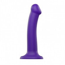 Фаллоимитатор-насадка «Dual Density Bendable Violet M», цвет фиолетовый, Strap-On-Me 6013373, длина 18 см.