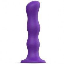 Фаллоимитатор «Dildo Geisha Ball Violet M», цвет фиолетовый, Strap-On-Me 6016862, из материала силикон, длина 16.4 см.