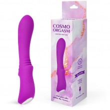 Фиолетовый вибромассажер с 9 режимами вибрации, материал силикон, Bior Toys CSM-23178, коллекция Cosmo Orgasm, длина 18.2 см.