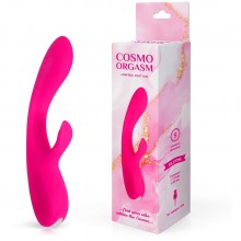 Розовый перезаряжаемый вибратор-кролик, материал силикон, Bior Toys CSM-23180, коллекция Cosmo Orgasm, длина 17.5 см.
