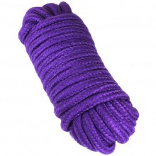 Веревка для бондажа и декоративной вязки, фиолетовая, 10 м, Eroticon P3379V, цвет фиолетовый, 10 м.