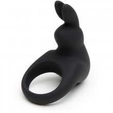 Эрекционное кольцо «Happy Rabbit» с вибрацией, черное, 82113, из материала силикон, диаметр 3.17 см.