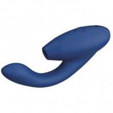 Бесконтактный клиторальный стимулятор «Womanizer Duo 2» цвет синий, WZ142SG5, длина 20.3 см.