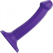 Гибкий фаллоимитатор «Strap-On-Me Dildo Dual Density Semi-Realistic», цвет фиолетовый, 6013366, длина 17 см.