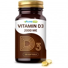 Пищевая добавка «SuperCaps Витамин D 2000 ME», 120 капсул, 150495