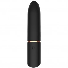 Небольшая мощная вибропуля «Rocket», цвет черный, Adrien Lastic 33705, из материала силикон, длина 9 см.