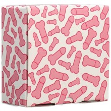 Коробка сборная с фаллическими узорами «Паттерн», цвет розовый, Сима-Ленд 9542394, из материала картон, длина 15 см.
