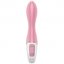 Надувающийся вибратор «Air Pump Vibrator 2», цвет розовый, Satisfyer 4038605, длина 20 см.