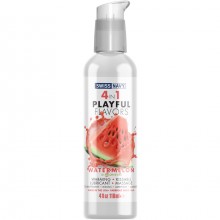 Массажный гель для тела «Playful flavors 4 в 1», 118 мл, SN4N1FWM4, бренд Swiss Navy, 118 мл.